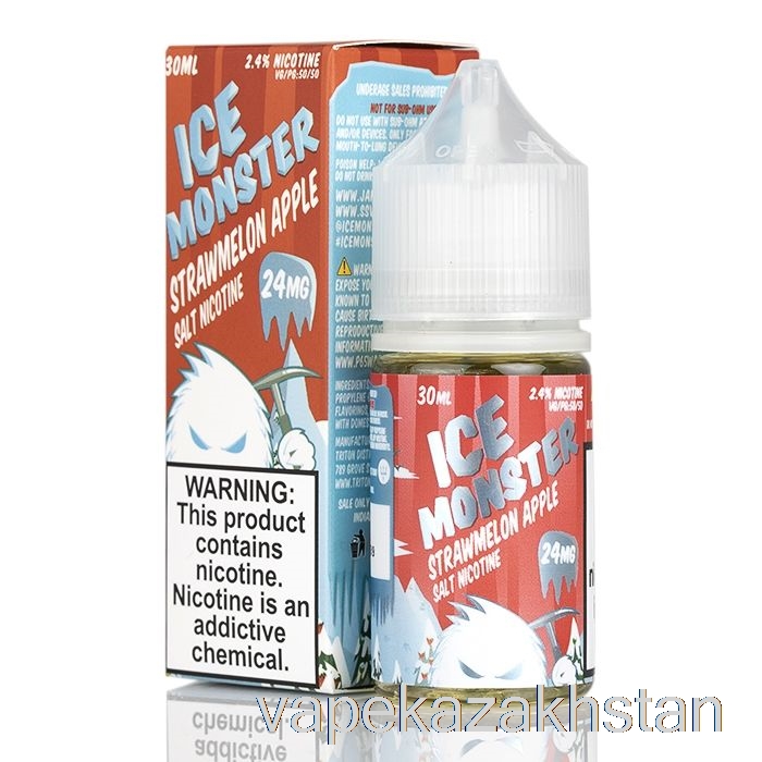 Vape Kazakhstan ICE Strawmelon Apple - Ice Monster Salts - 30mL 48mg